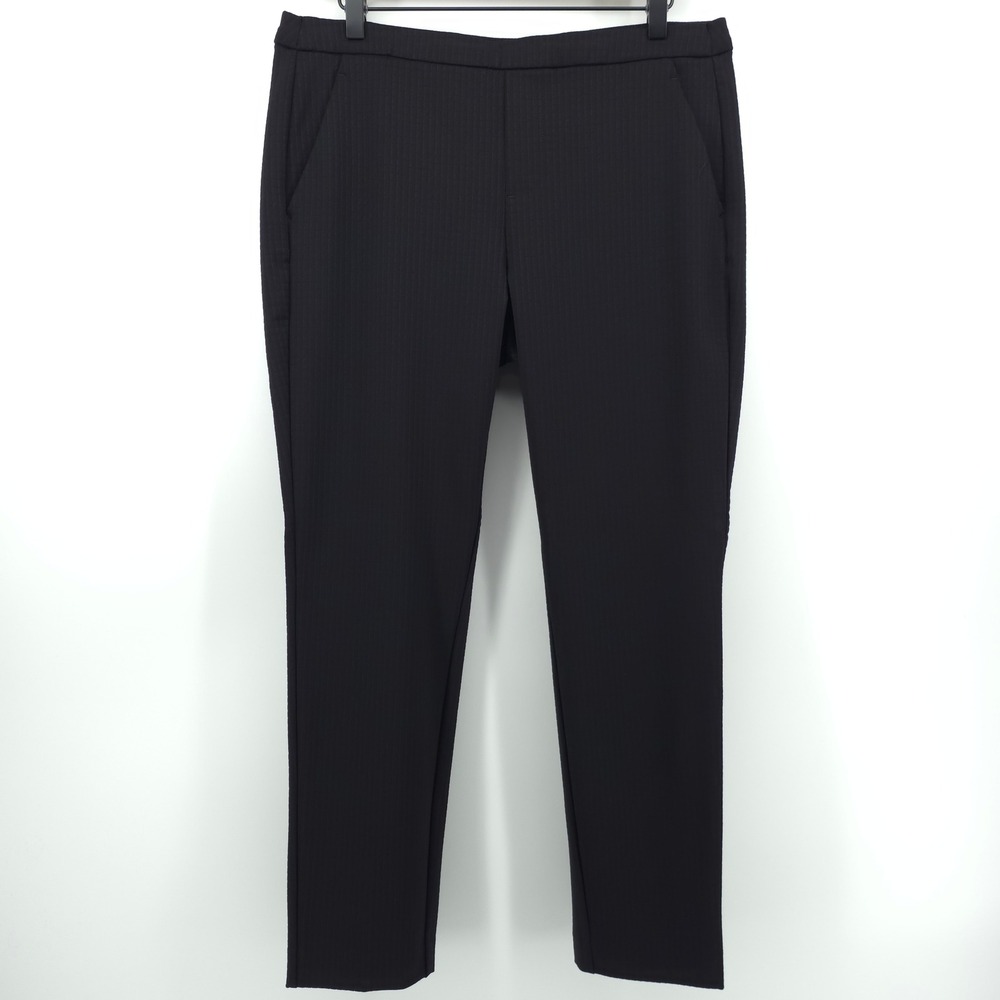 Liverpool Los Angeles Women Trousers Slim 10/30 Black‎ Textured Ribbed Pant